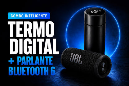 MEGA KIT INTELIGENTE TERMO + PARLANTE BLUETOOTH PORTÁTIL