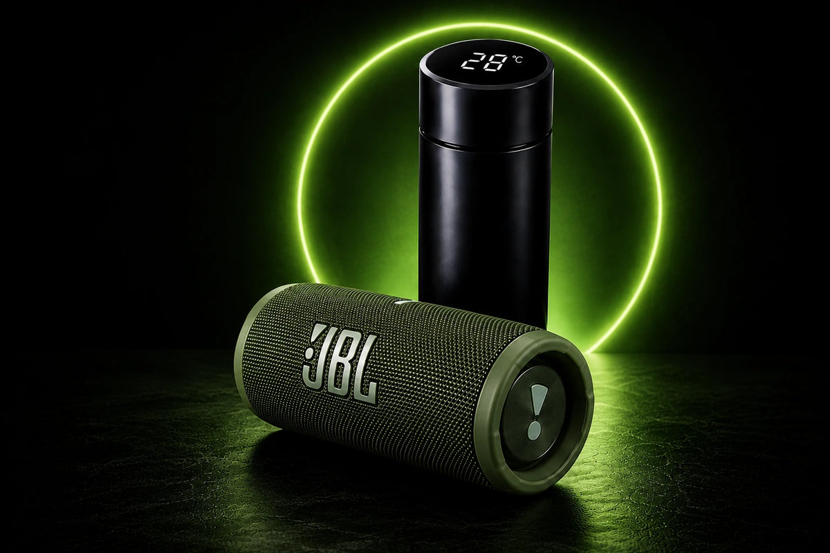 MEGA KIT INTELIGENTE TERMO + PARLANTE BLUETOOTH PORTÁTIL