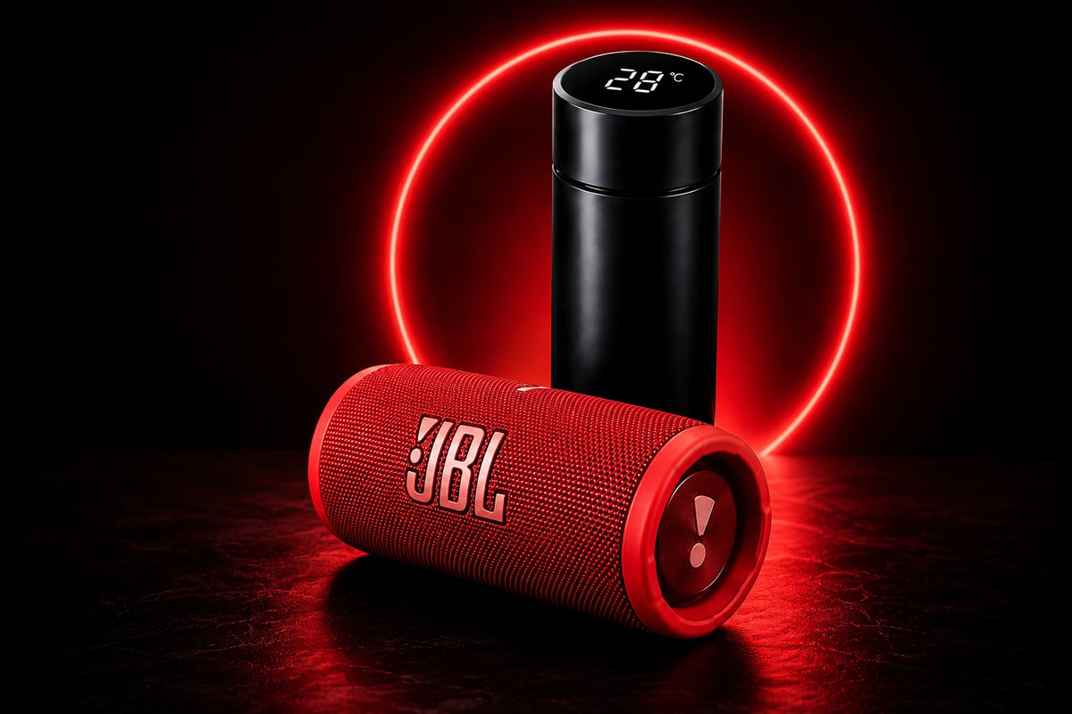 MEGA KIT INTELIGENTE TERMO + PARLANTE BLUETOOTH PORTÁTIL